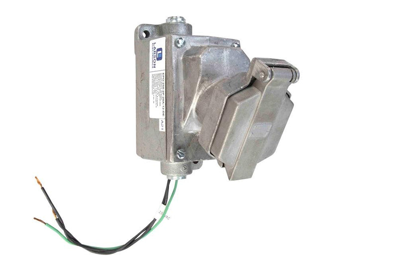 Explosion Proof Receptacle - 250 Volt 20 Amp Rated - 2 Pole 1 Ground Configuration