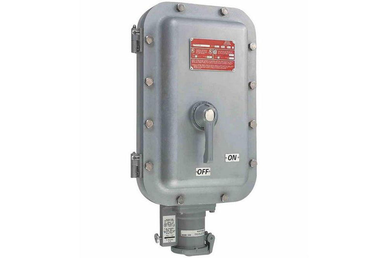 Explosion Proof Power Receptacle - C1D1, C2D1 - Integral Circuit Breaker - 3W4P - 100A