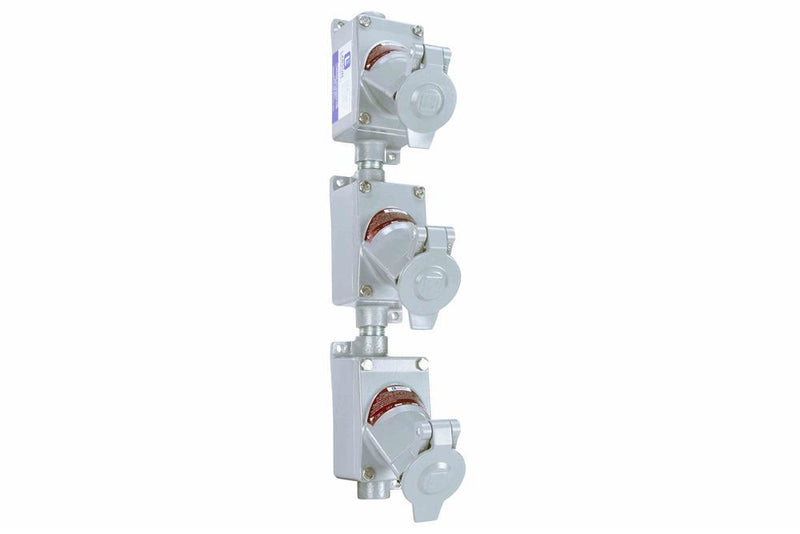 Explosion Proof Outlet - 20 Amp Rated - (3) Outlets - Tri Receptacle Configuration