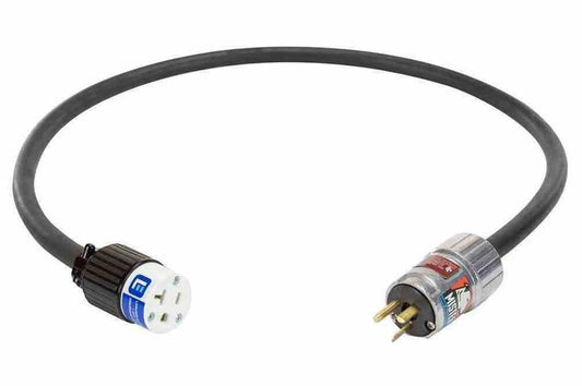 Explosion Proof Industrial Twist Lock Line Cord & Plug - 20 Amp Rated - 1' Pigtail - Twist Lock line Cord - Hot Work Permit