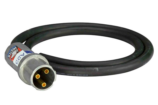 Explosion Proof Plug- 250 Volt 20 Amp Rated - 2 Pole 1 Ground Configuration - 3ft 12/3 SOOW Pigtail