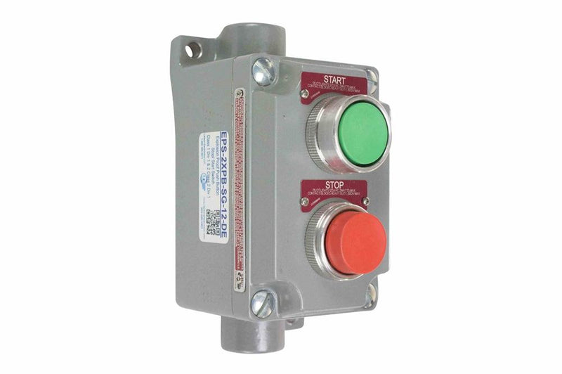 Explosion Proof Push Button Stop/Start Switch - Class I, II, III - (2 Sets) Contacts