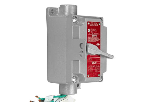 10 HP 20-Amp Explosion Proof Motor Starter Switch - C1D1/C2D1 - Single Gang, 3P