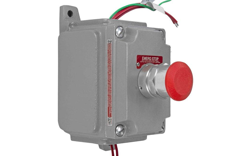 Explosion Proof Mushroom Push Button Switch - (3) Contact Blocks - Class I and II, Division 1 and 2