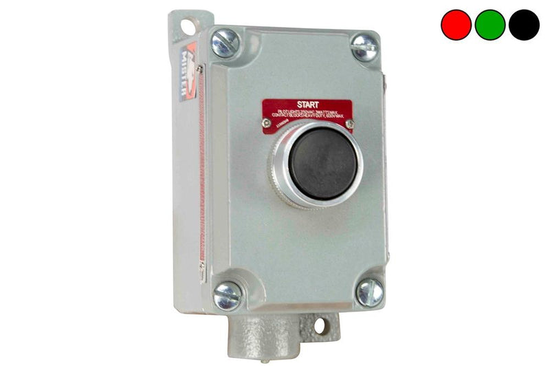 2A Explosion Proof Push Button Switch - Class I, II, III - 12V Rated, Momentary - NEMA