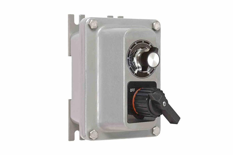 Explosion Proof 0-10V Rotary Dimmer w/ On/Off Switch - Class I, II, III/Group B Rated - Copper free Aluminum - N4X