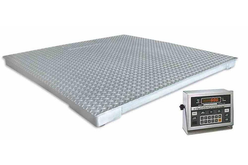 Explosion Proof Floor Scale - Class I, II, III - Battery Powered - 2,000 lbs Capacity - Dual Display