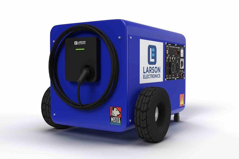 Portable Electric Vehicle Charging Station - 30A Level 2 Charger, Single Port - 12kW Gas/Propane Generator