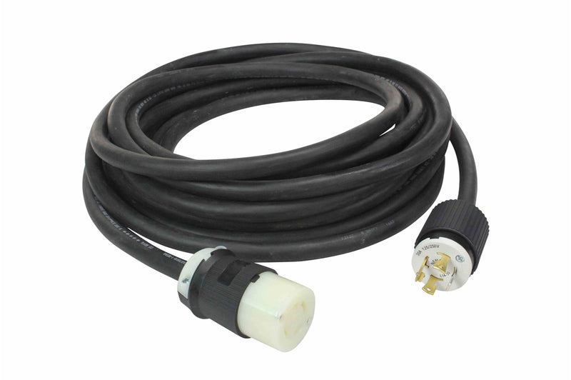 Larson 1' 12/3 SOOW Straight Blade Extension Crossover Power Cord - 6-20C to 5-15P - 250V to 120V Cord - 15