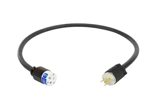 Larson 12" 12/3 SOOW Extension Power Cord - 5-20P/5-20C - 125V - 20-amp Rated - Outdoor Rated