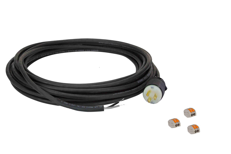 Larson 10' LED Wiring Harness - 3 Conductor SOOW Cord - (3) Wago Lever Nuts and Cord Cap