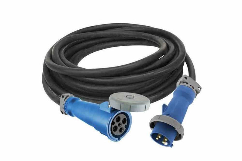 10' 4/4 SOOW Weatherproof Extension Power Cord - 60 Amps Rated - 250V - 3P4W Plug/Connector