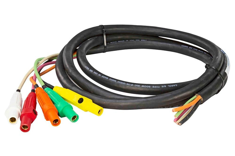 Camlock Adaptor Cable - 50A Continuous - 10' 6/5 Type W Cable - Stripped Flying Leads