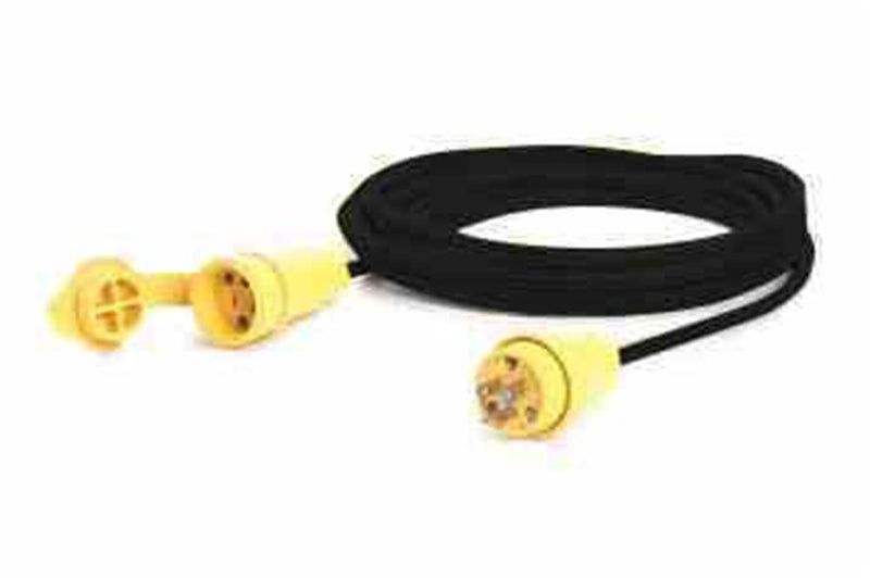 100' 12/3 SOOW Weatherproof Extension Power Cord - 20A Continuous Use - L6-20P/L6-20C - Outdoor Rated