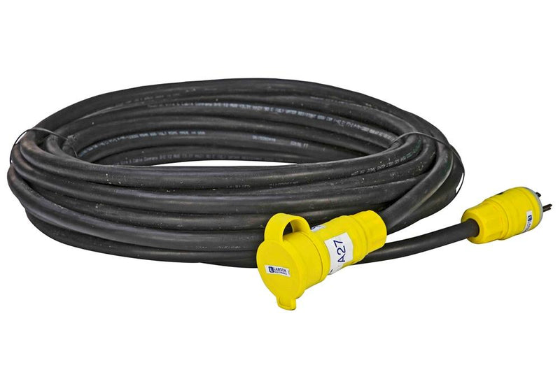 15 Meters 12/3 SOOW 15A Weatherproof Extension Power Cord - 5-15 - 125V - 15 Amp Rated - Outdoor Rated