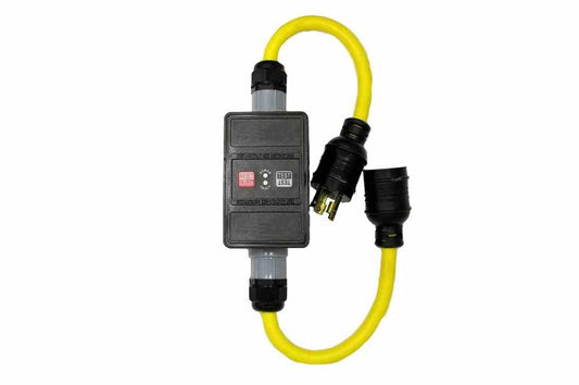 2' Inline GFCI Outlet - 30 Amps, 120V - NEMA L5-30P Plug & NEMA L5-30C Connector - N4X/N6P