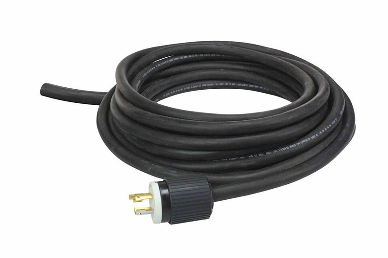 50' 14/3 SOOW Straight Blade Extension Power Cord - 5-15 - 125V - 15A - Outdoor Rated - Blunt Cut