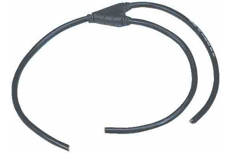 Larson 3' 12/3 20A SJTOW Molded Extension Y Cable - Blunt Cut Ends - 300V Outdoor Rated