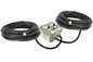 Voltage Splitting Extension Power Cord - (1) 5-30R - (2 Sets) 14/3 SOOW Cord w/ 5-15P - Y Splitter