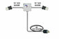 40' 12/3 20A SOOW Extension Y Cable - NEMA 5-20P Input Plug - (2) 10' 12/3 SOOW Output Whips w/ NEMA 5-20C Connectors