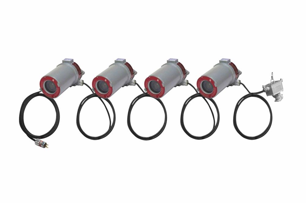 48W Explosion Proof LED String Light - (4) Lamps - C1D1/C2D1 - 120-277V AC - Daisy Chain - Mounting Holes