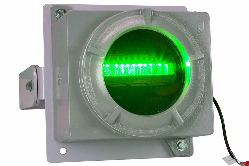 27W Explosion Proof Forklift LED Zone Light - Pedestrian Safety - Green - 10-100V DC - ATEX/IECEX