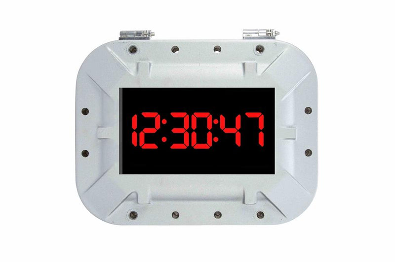 Explosion Proof Digital Time Clock - Class I, II, III - 120V, 50/60Hz - LCD Display, Magnetic Switches, Syncing - (2) Hubs