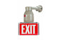 42W Explosion Proof Compact Fluorescent Exit Sign - Class I, Div. 1 & 2 - 120-277V AC - 8" Letters