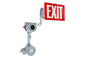 Explosion Proof Exit Sign - Class I, Division 1 & 2 - IP65 - 120V - Emergency Battery Back-Up - Explosion Proof Cable Gland on Hub