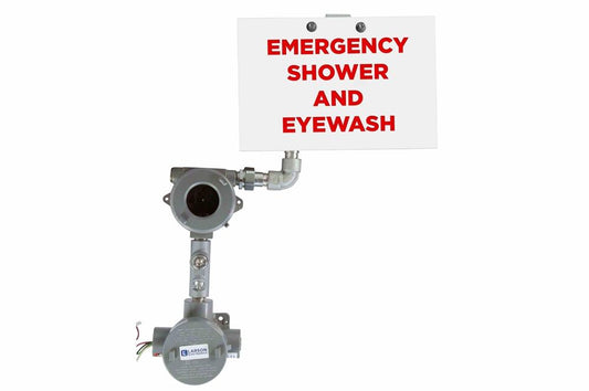 Explosion Proof Emergency Shower and Eyewash Sign - C1D1 - 120-277V - Emer. Battery Backup - IP65