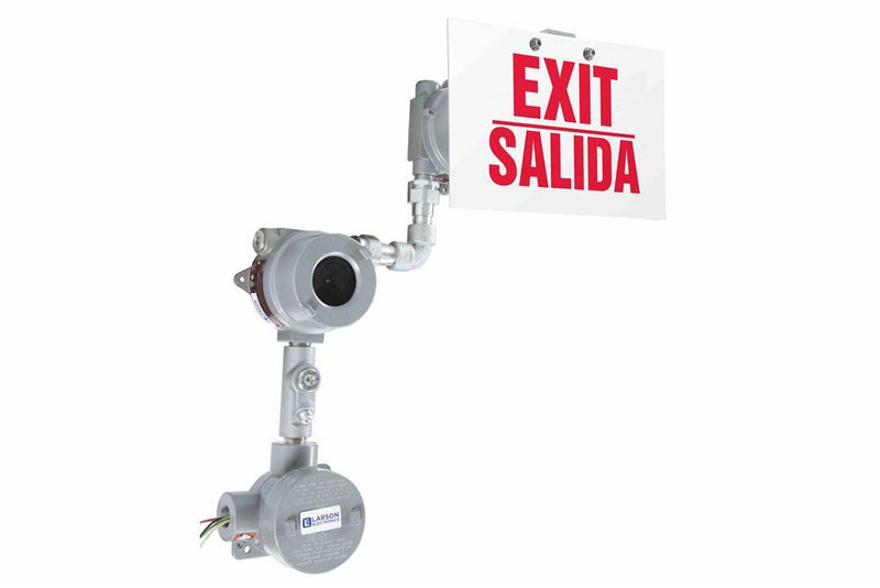 Explosion Proof Exit Sign - C1D1/2 - 120V 50/60Hz - 4" Letters, English/Spanish - Battery Backup - I