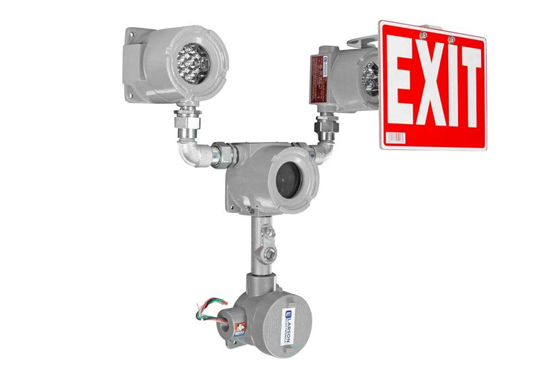 Explosion Proof Bug Eye Emergency Exit LED Fixture - Class I, II, III - Self-Testing- 90 Min. Emergency Runtime - AD