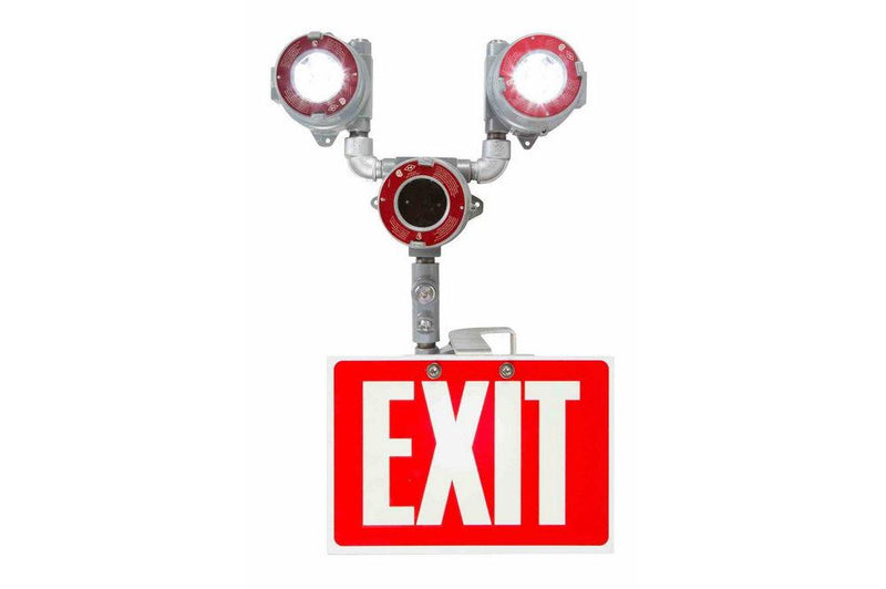 Explosion Proof Bug Eye Emergency LED Exit Fixture - Self-Testing- 208/220/240 50Hz - C1D1&2
