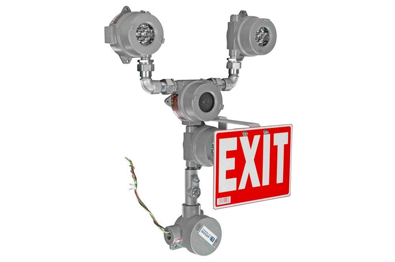 Explosion Proof Bug Eye Emergency LED Exit Fixture - Self-Testing- 90 Min. Emergency Runtime- C1D1&2