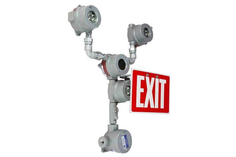Explosion Proof Bug Eye Emergency LED Exit Fixture - C1D1&2 - 90 Min. Emergency Runtime w/ Bug Eyes