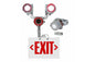 Explosion Proof Bug Eye Emergency LED Exit Fixture - Self-Testing- 90 Min. Runtime- Remote Head