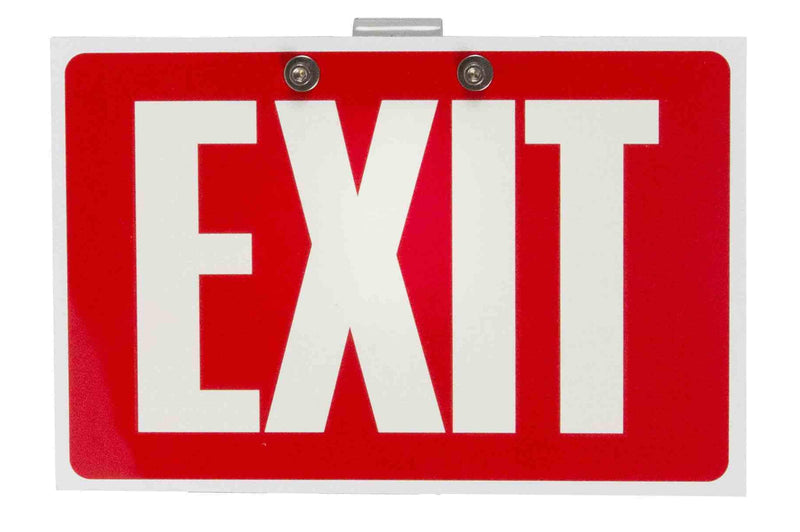 Larson Replacement Exit Sign Laminate for EXP-EMG-EXT-LE6-3L Emeregency Exit Signs