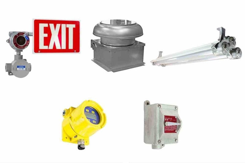 C1D1 Explosion Proof Extraction Room Equipment Package - Designed for 20' Container Extraction Rooms - (2) Exhaust Fans