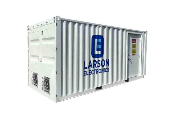 Larson C1D1 20' Container Extraction Room - (2) EXP Lights, Exit Sign, (1) EXP Camera - Dual Speed EXP Fan, HVAC System