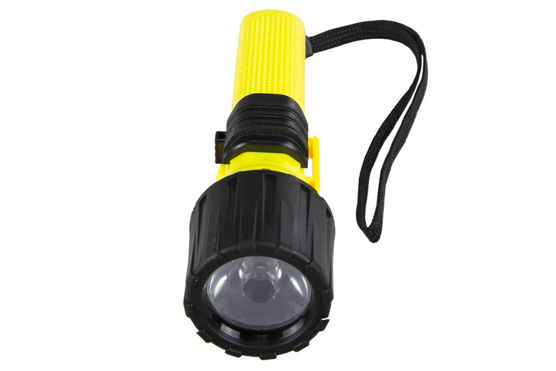 Intrinsically Safe LED Flashlight - C1D1 / C2D1 - 383' Beam - IP68 - Switch Lock - MSHA Rated
