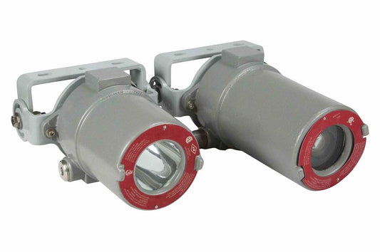 Explosion Proof 1080p HD Security Camera & Infrared LED Light Combination - Optical & Digital Zoom - 3/4"NPT