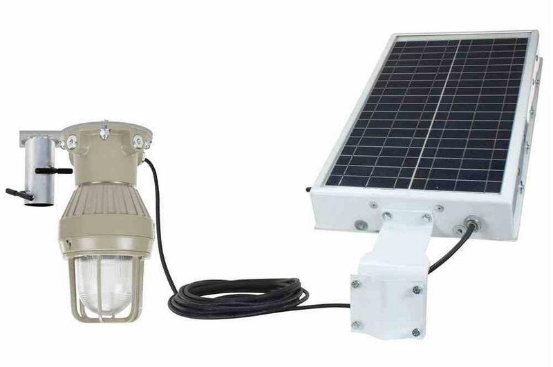 Solar Power LED Explosion Proof Light - C1D1 - Strobe/Steady Burn - 30' 12/2 SOOW - Slip Fit Mount