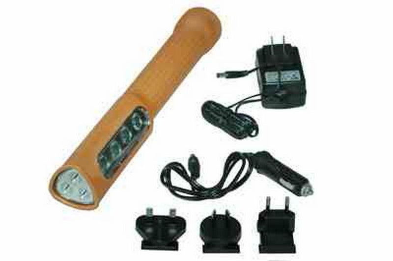 Class I, Div. I & II Rechargeable LED Flashlight - Spot&Flood Combo - 18hr. Runtime - 220VAC Charger