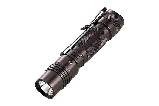 Larson Military Tactical LED Flashlight - (2) Output Levels - Mil-spec Hard Anodized - USB Rechargeable - Nylon Holster