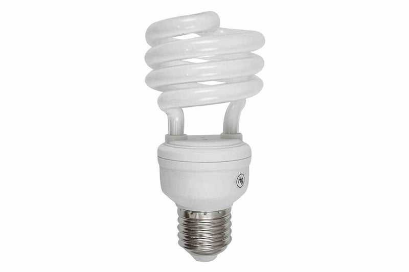 20 Watt Compact Fluorescent Spiral Bulb - 1412 Lumens - 240V - Replaces 100W Incandescent Bulbs
