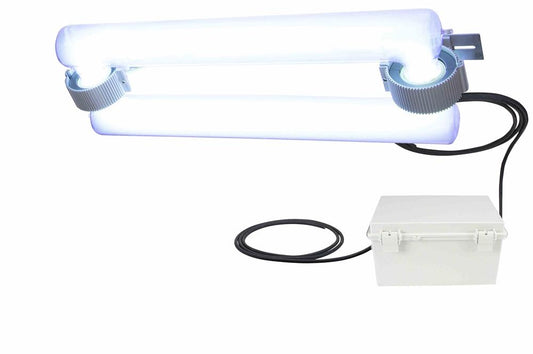 300W Submersible UVC Induction Lamp - 120-240V AC - Waterproof, FEP Shatterproof - Remote Ballast - Chemical Resistant Cord