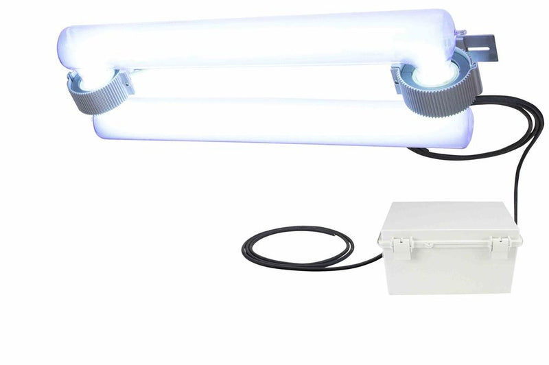 300W Submersible UVC Induction Lamp - 120-240V AC - Waterproof, FEP Shatterproof - Remote Ballast - Chemical Resistant Cord