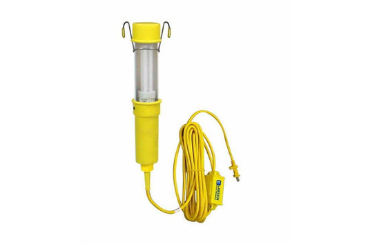 13W CFL Drop Light w/ Inline Transformer - 825 Lumens - 120-277V AC to 12V DC - Dual Hooks