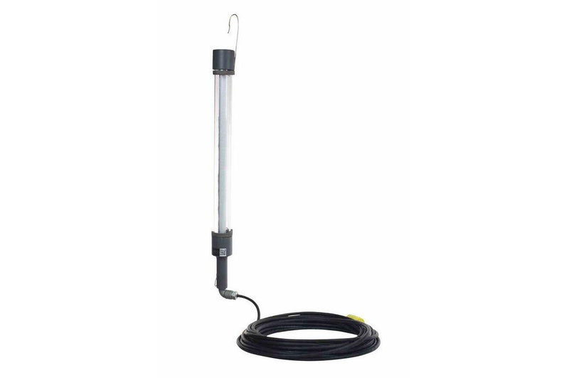 Heavy Duty LED Drop Light/Task Light w/ Hooks - 8 Watts - 50' cord - 3' Tube - Food Safe