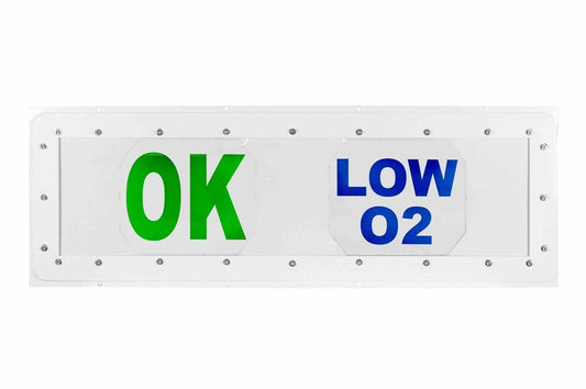 28W General Area LED Backlit Signal Light - Clean Room Approved - 3500 Total Lumens - Fully Sealed - Indoor Use Only
